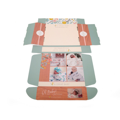 Custom Logo Print Baby Blanket Packaging Box For Blanket