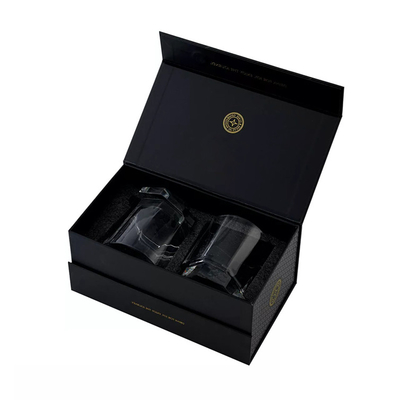 Luxury Custom Logo Whiskey Glassware Drinking Glass Set Gift Packaging Box