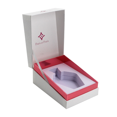 Custom Logo Premium Textured Paper Perfume Bottle Packaging Box With EVA Foam