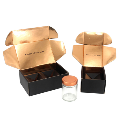 Custom Size Printing Drink Honey Bottle Jar Packaging Shipping Boxes For Honey