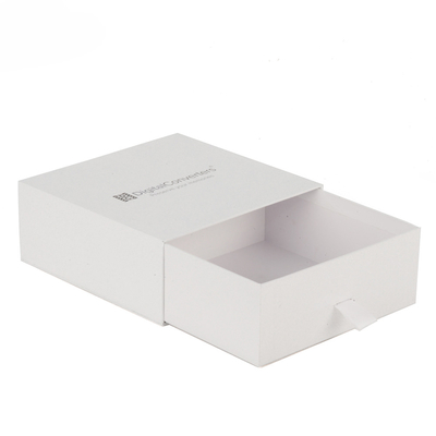 Custom Logo White Rigid Sliding Headphone Headset Paper Gift Packaging Box