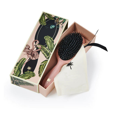 Customized Paper Cardboard Wave Hair Brush Packaging Box With Logo