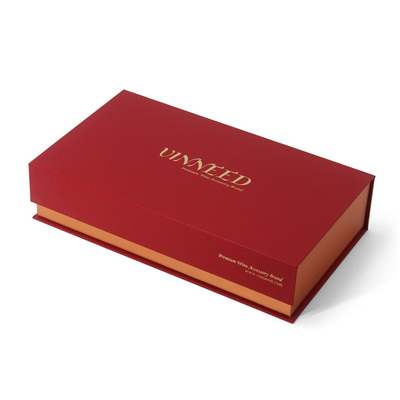 Custom Red Folding Magnetic Paper Cardboard Gift Box Packaging Luxury