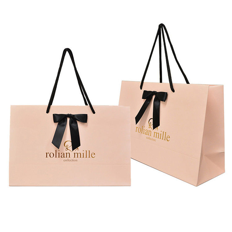High Standard In Quality Retail Paper Gift Bags With Custom Logo