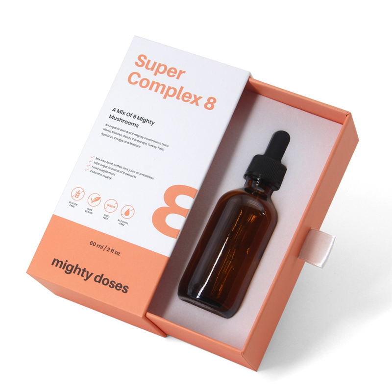 Custom Serum CBD Dropper Skin Care Hair Beard Perfume Essential Oil Bottle Packaging Gift Box